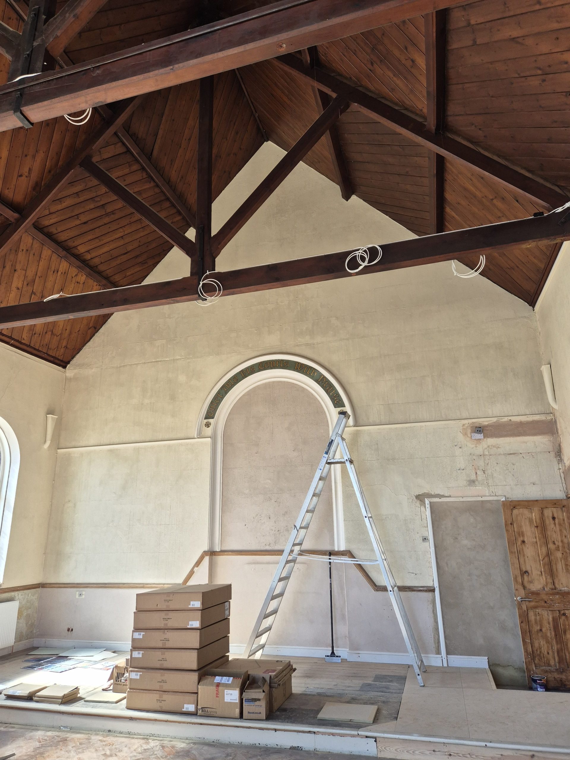 Church interior painting