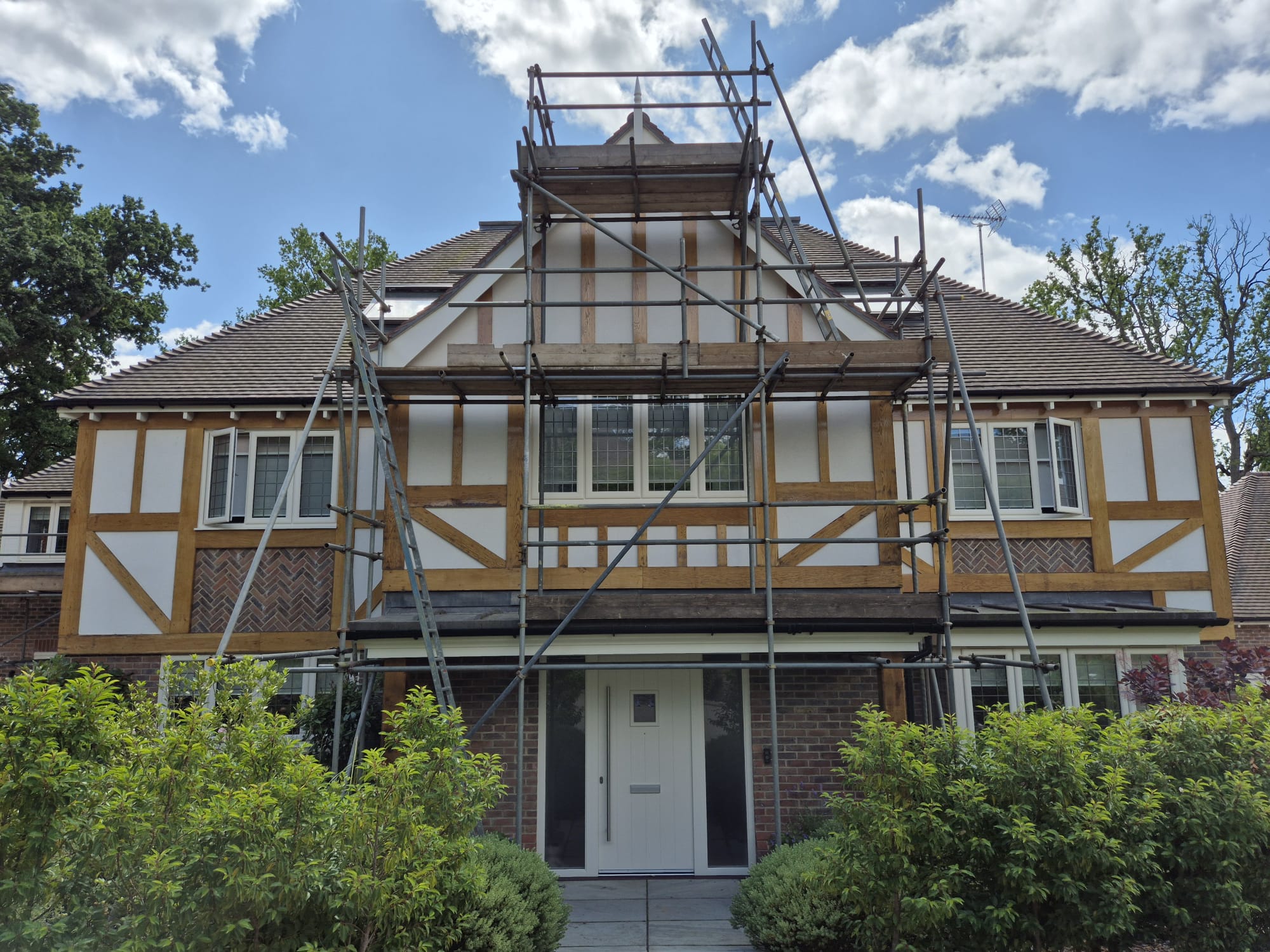 Residential building exterior painting by Mark Pinchin Painting and Decorating in Haywards Heath